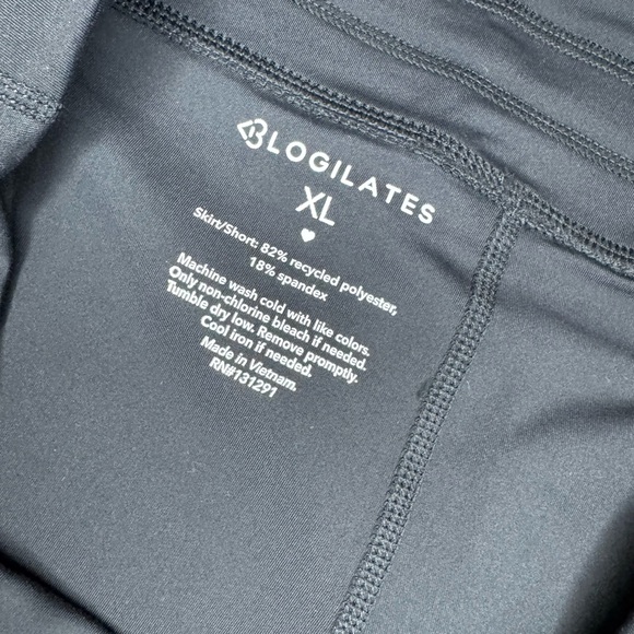 Blogilates Women’s Trailblaze Split Skort - Black Size Extra Large NWT - Picture 8 of 9